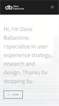 Mobile Screenshot of daveballantine.com