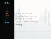 Tablet Screenshot of daveballantine.com